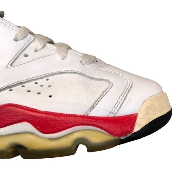 VINTAGE 2010 Air Jordan 6 Retro White Varsity Red Size 6.5 - Picture 13 of 16